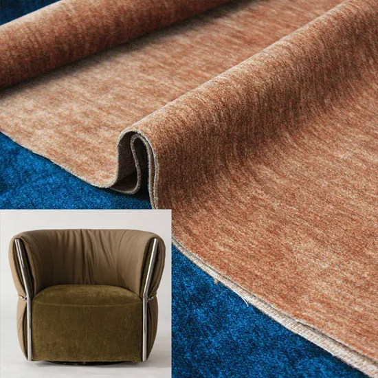 Chenille and Jacquard Polyester Sofa Fabric for Home Textile Furniture and Chair