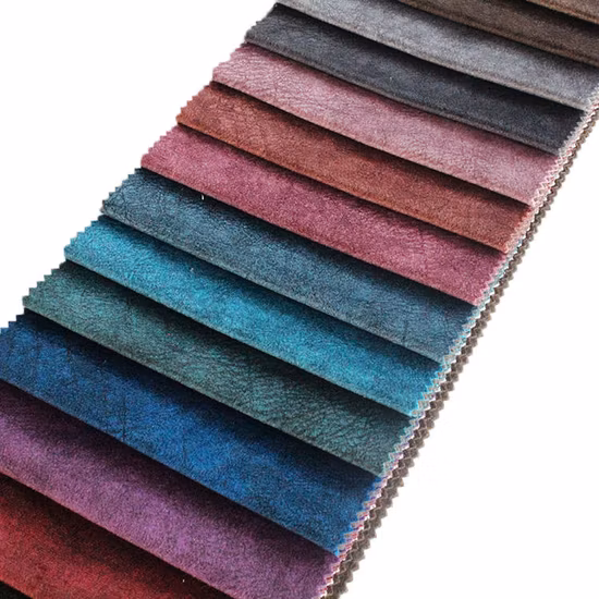 Moscow Soft Dubai Fabric 100% Polyester Holland Velvet Dyeing with Printed Upholstery Sofa Furniture Home Textile Fabric