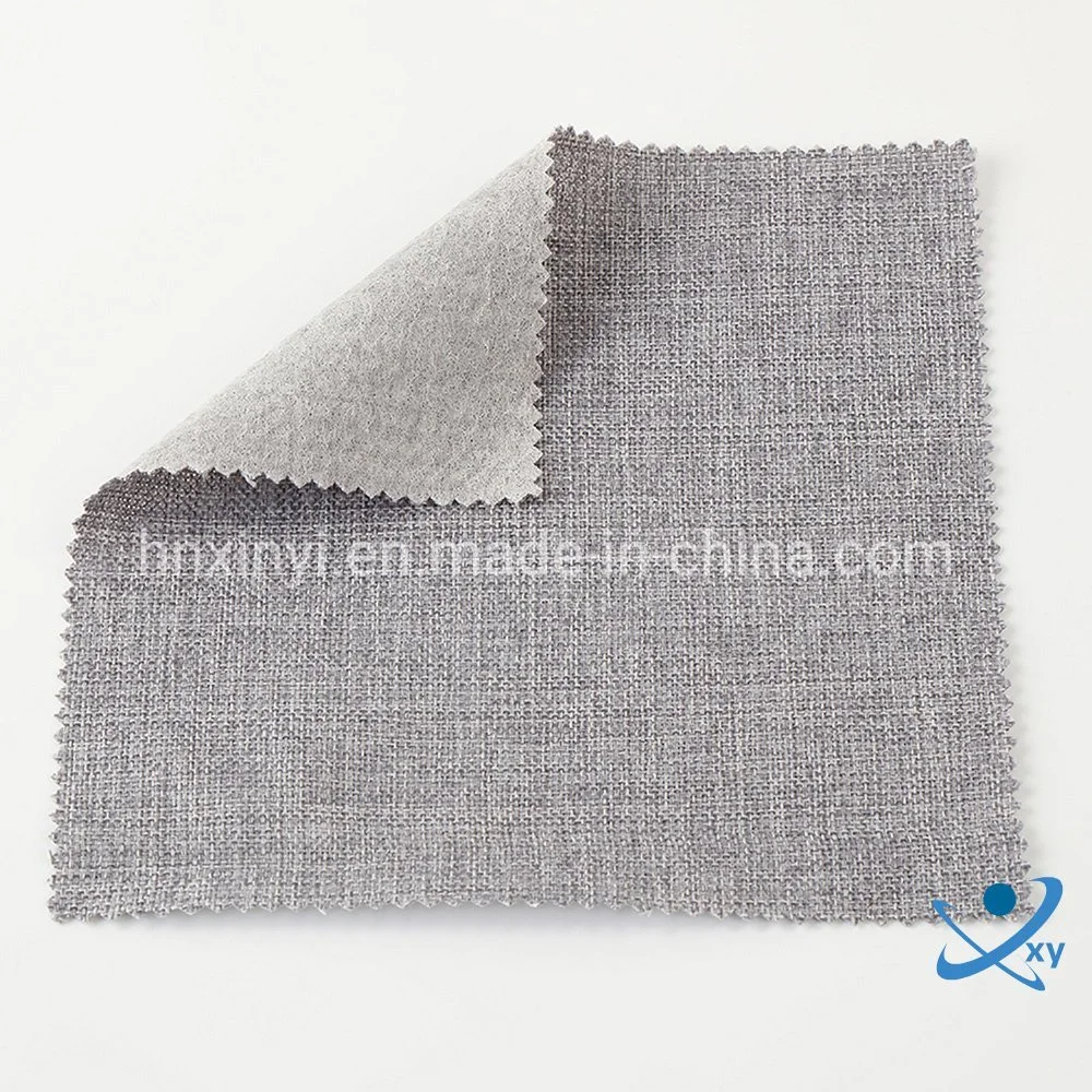 2020 China High Quality Polyester Plain Linen Upholstery Fabric for Sofa and Chair