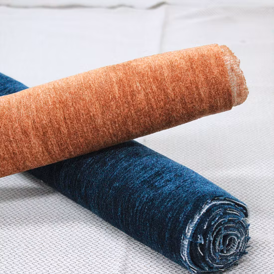 Chenille and Jacquard Polyester Sofa Fabric for Home Textile Furniture and Chair