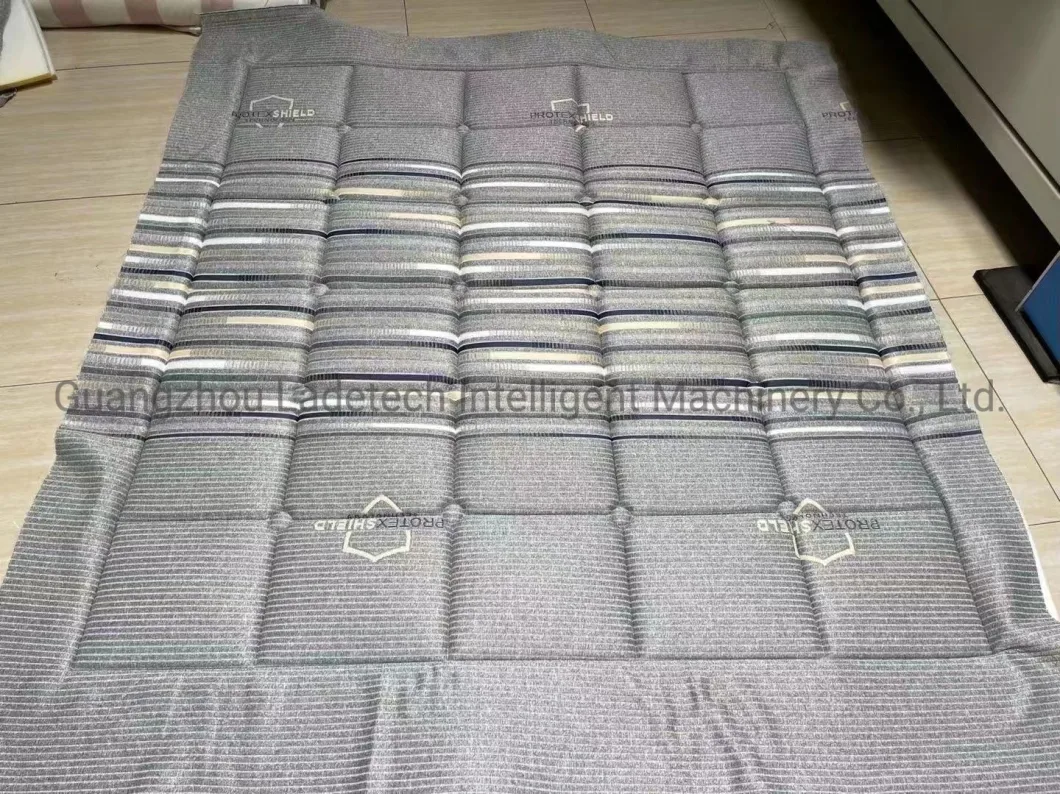 LDT-QTF03 Mattress Topper Single Needle Quilted Fabric[multineedle or single needle quilting pattern customized]